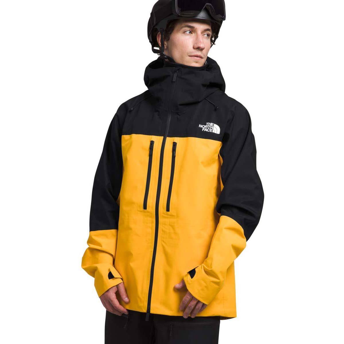 Gold and black north face jacket best sale