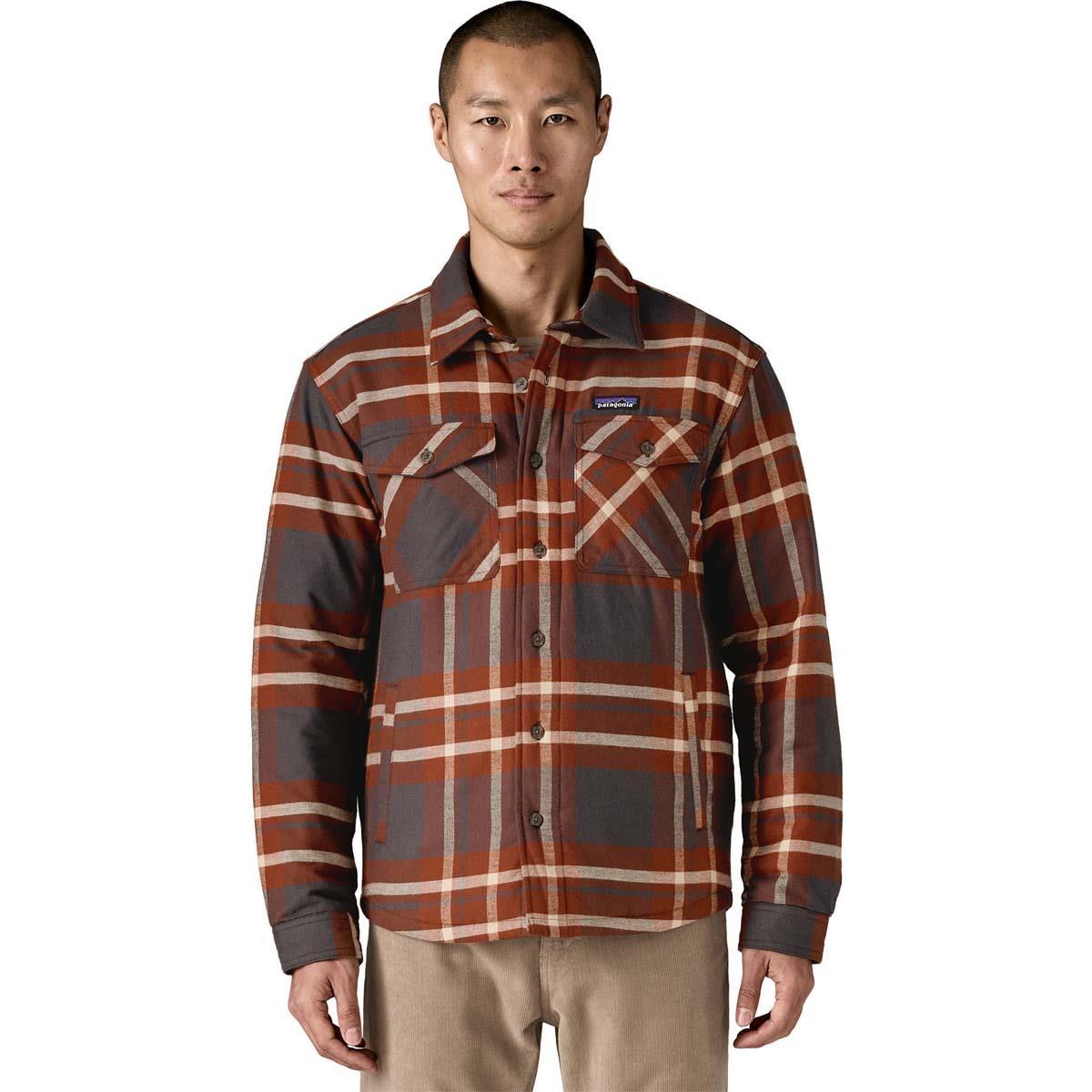 Patagonia Men's LW Insulated Fjord Flannel Shirt | Snowboards.com