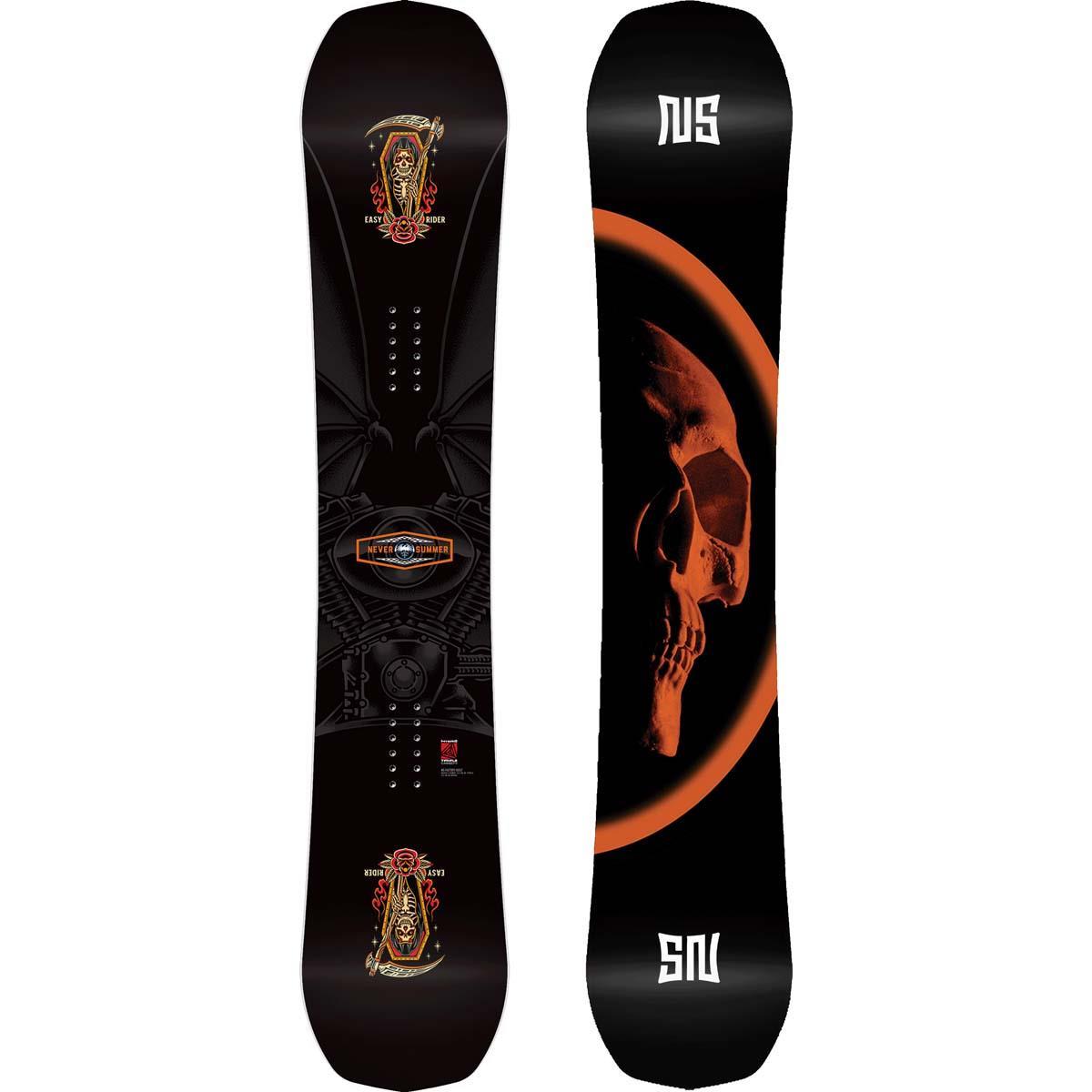 Never Summer Men's Easy Rider Triple Camber Hybrid Snowboard
