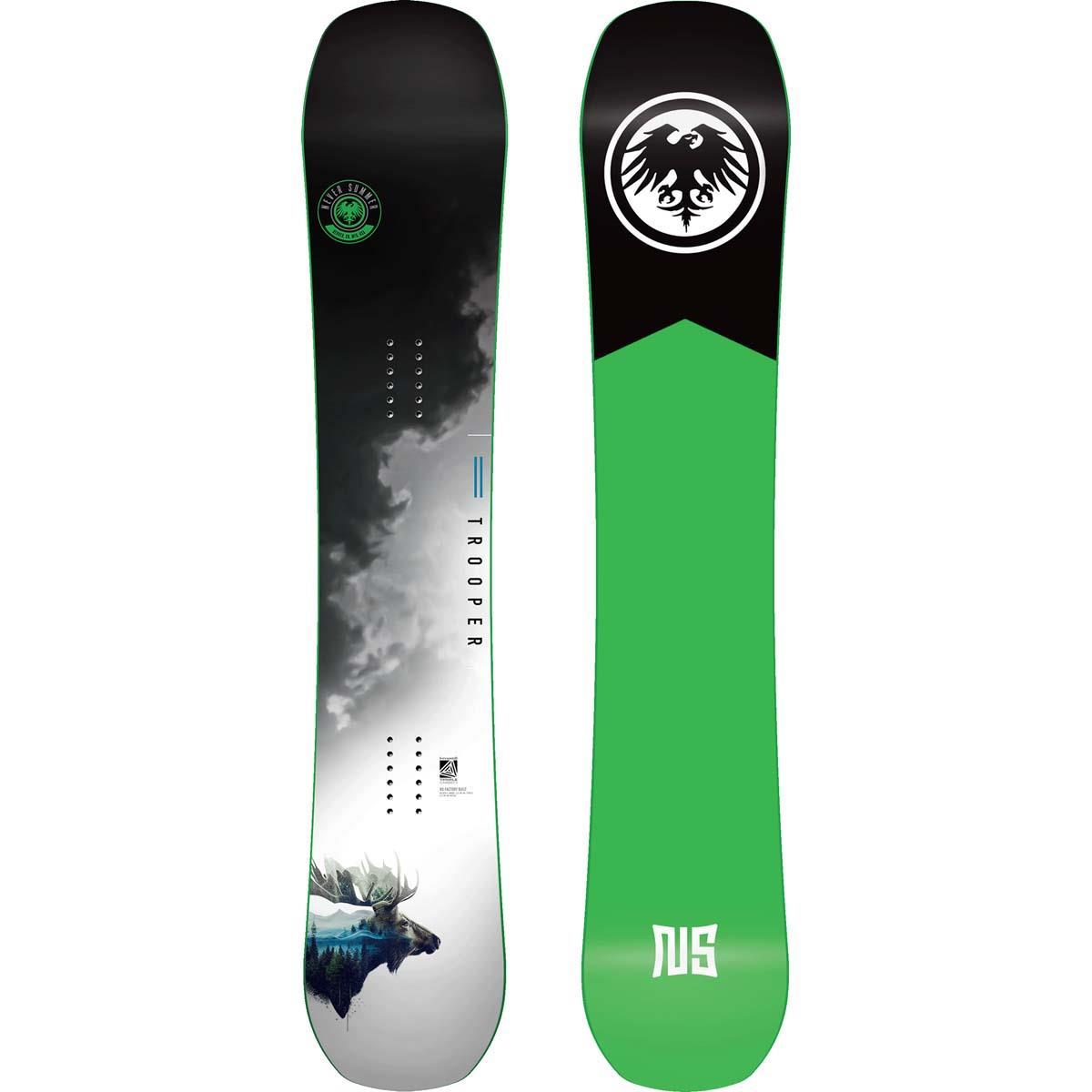 Never Summer Men's Trooper Triple Camber Hybrid Snowboard