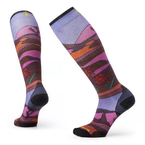 Smartwool Ski Zero Cushion Floral Field Print OTC Socks - Women's