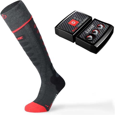 Lenz Heated Sock 5.1 Toe Cap + Lenz Lithium Pack RCB 2000 (Sock plus Battery Pack Bundle)