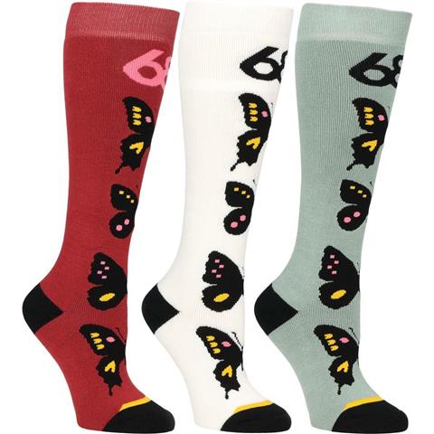 686 Women's Butterfly Sock - 3 Pack