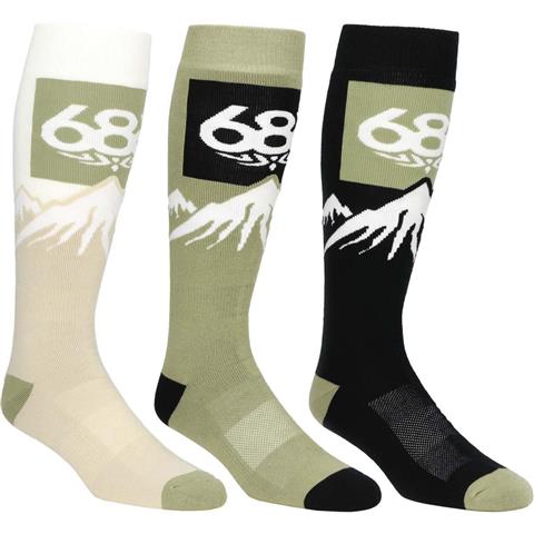 686 Men's Snow Caps Sock - 3 Pack