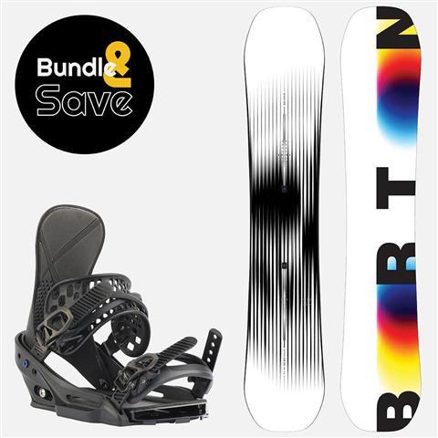 Men&#39;s Burton Custom X Snowboard + X EST Snowboard Bindings Package