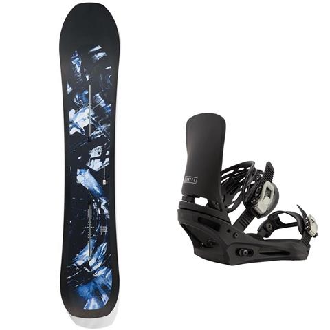 Men&#39;s Burton Cartographer Snowboard + Cartel Re:Flex Snowboard Bindings Pacakge