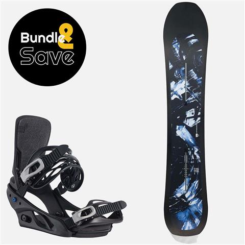 Men&#39;s Burton Cartographer Snowboard + Cartel Re:Flex Snowboard Bindings Pacakge