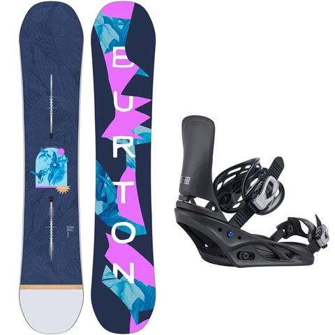 Women's Burton Yeasayer Snowboard + Burton Lexa Snowboard Bindings Package