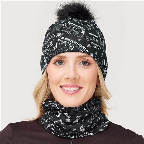 Krimson Klover Women's Graffiti Beanie Black