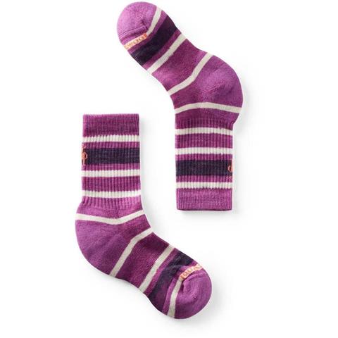 Smartwool Kids' Hike Light Cushion Striped Crew Socks