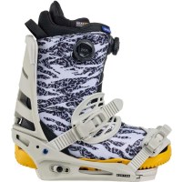 Burton Men's Mission Re:Flex Snowboard Bindings - Gray Cloud