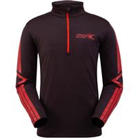 Spyder Paramount Zip T Neck - Men's - Black Volcano