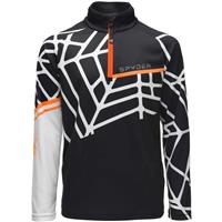 Spyder Hideout Zip T-Neck - Boy's - Black