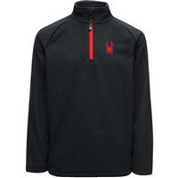 Spyder Speed Fleece Zip T-Neck - Boy's - Black