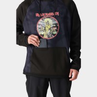 686 Mens Bonded Fleece Hoody - Iron Maiden Eddies Black