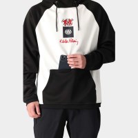 686 Mens Bonded Fleece Hoody - Keith Haring White Colorblock