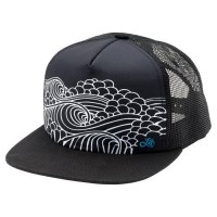 Lib Tech Unisex JL Wave Trucker Cap Hat - Black