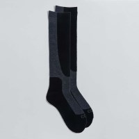 Coal Midweight Snow Sock - Black