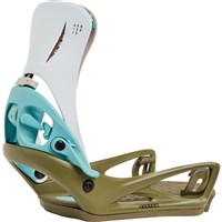 Burton Men's Step On® Genesis Re:Flex Snowboard Bindings - White / Dried Moss