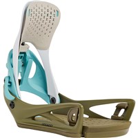 Burton Men's Step On® Genesis Re:Flex Snowboard Bindings - White / Dried Moss