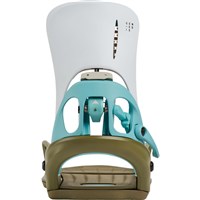 Burton Men's Step On® Genesis Re:Flex Snowboard Bindings - White / Dried Moss