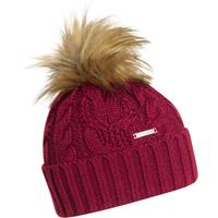 Turtle Fur Women's Apricity Faux Pom Beanie - Red