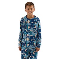 Blackstrap Big Kid's Evolver Base Layer Crewneck - Badlands Deschutes