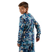 Blackstrap Big Kid's Evolver Base Layer Crewneck - Badlands Deschutes