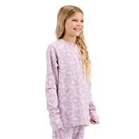 Blackstrap Big Kid's Evolver Base Layer Crewneck - Ocelot Dusk
