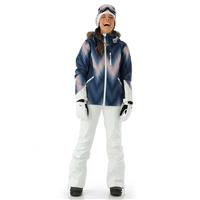 Roxy Jet Ski Premium Jacket - Women's - Medieval Blue Chevron (BTE2)