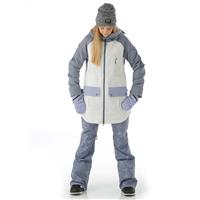 Burton Prowess Jacket - Women's - Folkstone Gray / Stout White / Foxglove Violet