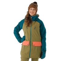 Burton Prowess Jacket - Women's - Shaded Spruce / Martini Olive / Persimmon