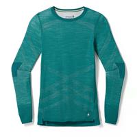 Smartwool Intraknit Thermal Merino Base Layer Crew - Women's - Emerald / White