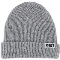 Neff Fold Heather Beanie - Grey Heather / White