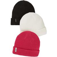 Burton DND Beanie 3-Pack - True Black / Stout White / Punchy Pink