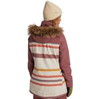 Burton Lelah Jacket - Women's - Rose Brown / Creme Brulee Woven Stripe