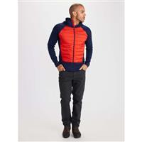 Marmot Variant Hybrid Hoody - Men's - Arctic Navy / Victory Red