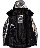 Quiksilver Mission Block Jacket - Boy's - Iron Gate Wichita (KZM6)
