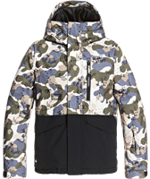 Quiksilver Mission Block Jacket - Boy's - Iron Gate Wichita (KZM6)