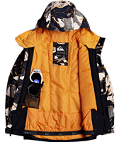 Quiksilver Mission Block Jacket - Boy's - Flame Nature Abstrakt (NKP2)