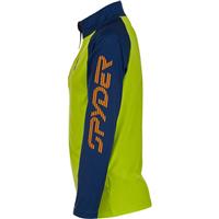 Spyder Retro Zip T-Neck - Boy's - Sharp Lime