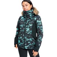 Roxy Jet Ski Premium Jacket - Women's - True Black Akio (KVJ1)