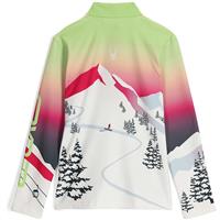 Spyder Girl's Spyder Sunset Zip T-Neck - Lime Ice