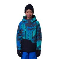 686 Geo Insulated Jacket - Boy's - Greenery Nebula Colorblock