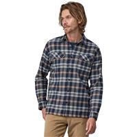 Patagonia Men's Longsleeve Organic Cotton Midweight Fjord Flannel Shirt - Fields / New Navy (FINN)