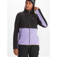 Marmot Women's Rocklin Full Zip Jacket - Black / paisley purple