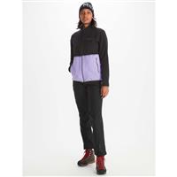 Marmot Women's Rocklin Full Zip Jacket - Black / paisley purple