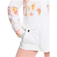 Roxy Women's Andie Jacket - Bright White Tenderness (WBB2)