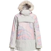 Roxy Chloe Kim Overhead Jacket - Women's - Gray Violet Marble (SFV1)