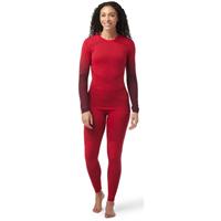 Smartwool Intraknit Thermal Merino Base Layer Pattern Crew - Women's - Pomegranate